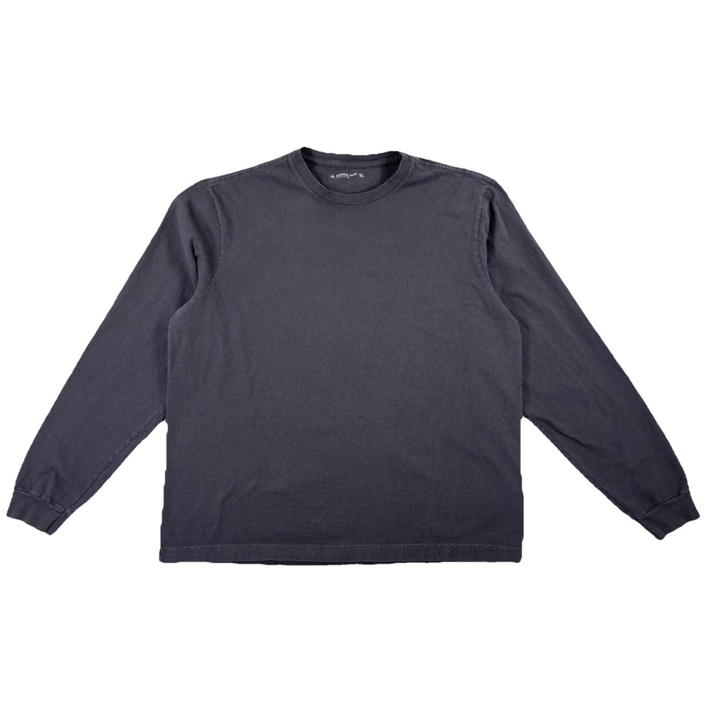 American Giant Vintage Crew Long Sleeve T-Shirt  Men's XL Gray Cotton USA Made